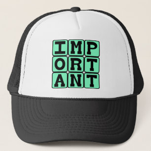 Belangrijke, speciale persoon trucker pet