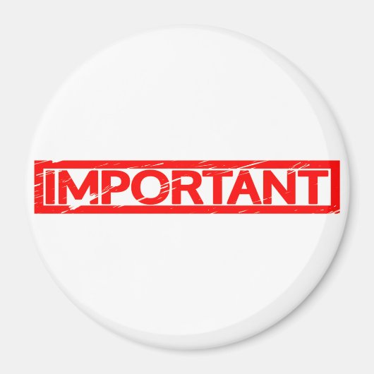 Belangrijke stempel magneet (Voorkant)