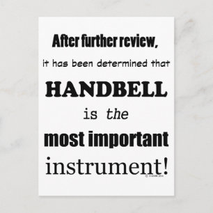 Belangrijkste instrument voor Handbell Briefkaart