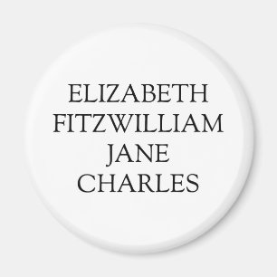 Belangrijkste kenmerken van Pride en Prejudice Magneet