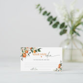 Belangrijkste squeeze citrus thema Datum nacht ide Informatiekaartje (Staand voorkant)