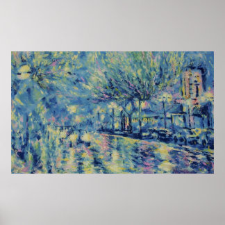 BELANGRIJKSTE STREET RAINY NACHT POSTER