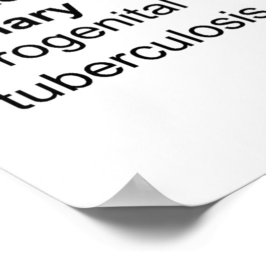 Belangrijkste symptomen van extrapulmonale tubercu poster (Hoek)