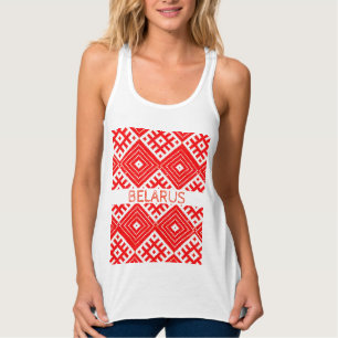 Belarus Беларусь Folk Patroon T-Shirt Top