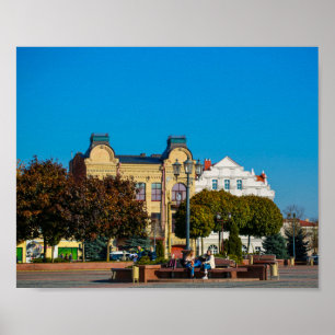 Belarus Беларусь Grodno Гродно Architectuur Poster
