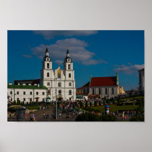 Belarus Беларусь Minsk Мінск Architectuur Poster