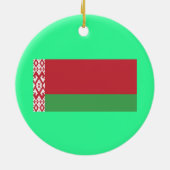 BELARUS* - Aangepaste kerstversiering Keramisch Ornament (Achterkant)