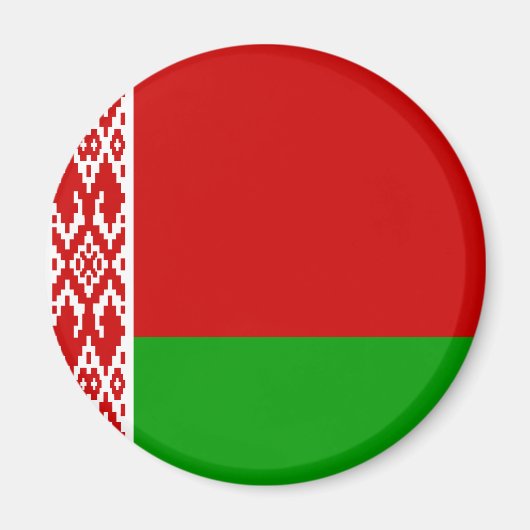 Belarus Flag Magnet Magneet (Voorkant)