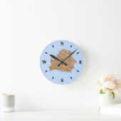 Belarus Map Clock Ronde Klok (Huis)