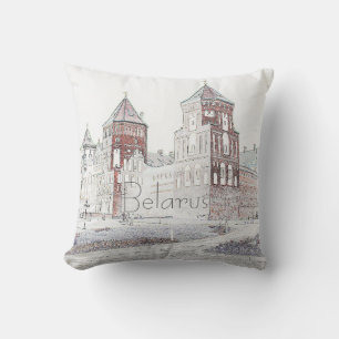 Bélarus Mir Castle Cityscape Voyage Coussin de cou