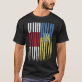 Belarus Ukraine Belarusian Ukrainian Flag T-shirt (Voorkant)