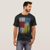 Belarus Ukraine Belarusian Ukrainian Flag T-shirt (Voorkant volledig)