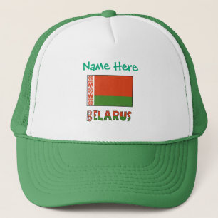 Belarus Wit-Rood-Groene Vlag Gepersonaliseerd Trucker Pet