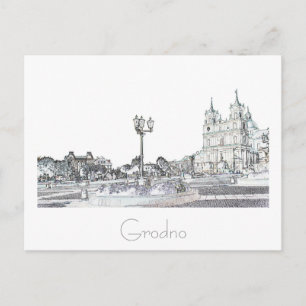Belarus Wit-Rusland Grodno Hrodna Гродно Ansichtka Briefkaart