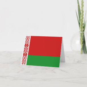 Belarussische vlag Notecard Kaart