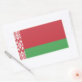 Belarussische vlag, vlag van Belarus Rechthoekige Sticker (Envelop)