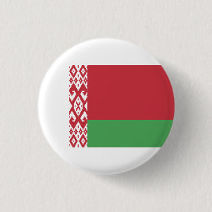 Belarussische vlag, vlag van Belarus Ronde Button 3,2 Cm