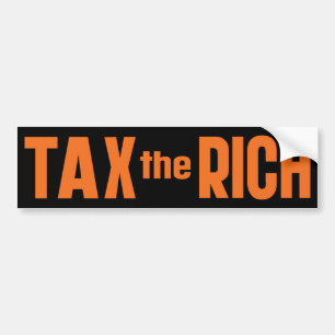 Belast De Rijken Bumpersticker