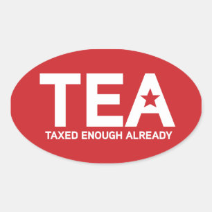 Belast genoeg ovaal ovale sticker