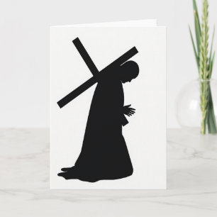 Belaste Silhouet Kunstkaart Kaart
