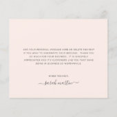 Belastend bedrijf Blush Pink budget Hartelijk dank (Achterkant)