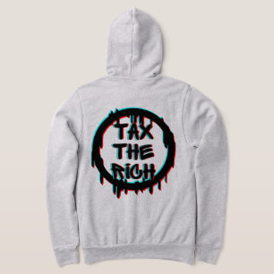 Belasting de rijke originele terug Logo Hoodie