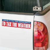 Belasting het Weer Bumpersticker (Op Truck)