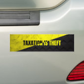 Belasting is diefstal bumpersticker (Op auto)