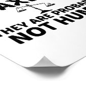 BELASTING IS NIET MENSELIJK POSTER (Hoek)