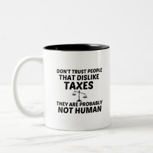 BELASTING NIET MENSELIJK TWEEKLEURIGE KOFFIEMOK