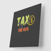 Belasting op de rijken vierkante klok (Hoek)