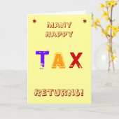 belastingaccountant | CPA | Birthday | Tax Pun Jok Kaart (Gele Bloem)