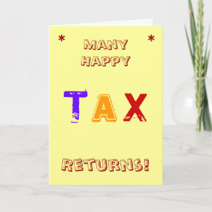 belastingaccountant   CPA   Birthday   Tax Pun Jok Kaart