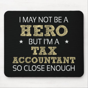 Belastingaccountant Hero Humor nieuwheid Muismat