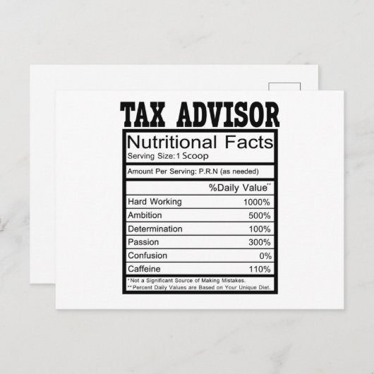 Belastingadviseur Briefkaart (Voorkant / Achterkant)