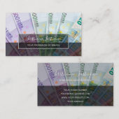 Belastingboekhouder en financiële deskundigen euro visitekaartje (Voorkant / Achterkant)