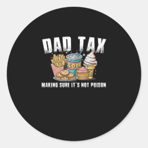Belastingdefinitie Papa Belastingdienst Zorg ervoo Ronde Sticker