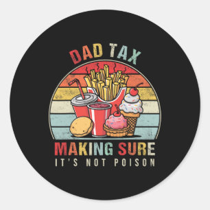 Belastingdienst zorgt ervoor dat het geen vergif i ronde sticker