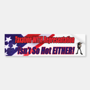Belastingen met representatie-Bumpersticker Bumpersticker