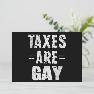 Belastingen zijn homo kaart