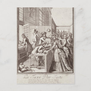 Belastingheffing, 1709 briefkaart