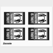 Belastingheffing is Sticker van diefstal (Vel)