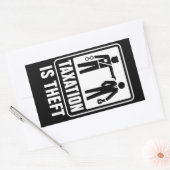 Belastingheffing is Sticker van diefstal (Envelop)