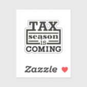 Belastingseizoen komt eraan sticker (Vel)