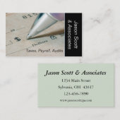 Belastingvoorbereider & accountant visitekaartje (Voorkant / Achterkant)