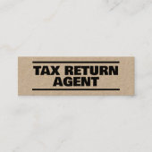 Belastingvoorbereiding Kraft Mini Visitekaartje (Voorkant)