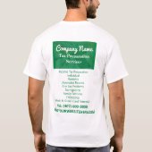 Belastingvoorbereiding (preparer) t-shirt (Achterkant)