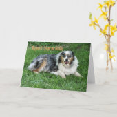 Belated Birthday-customize Kaart (Gele Bloem)