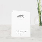 Belated Birthday grappcard Kaart (Achterkant)