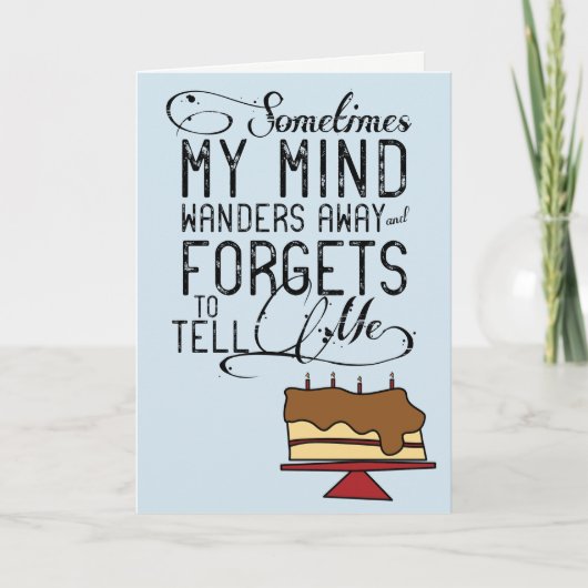 Belated Birthday Kaart (Voorkant)